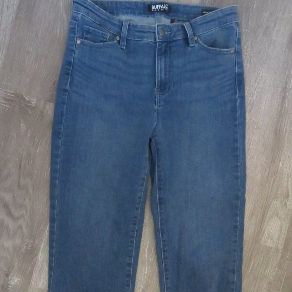 NWOT BUFFALO David Bitton Alyssa High Rise Straight Leg Stretch Size 4 (K453)